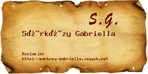 Sárközy Gabriella névjegykártya