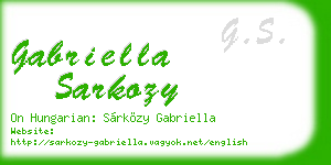 gabriella sarkozy business card