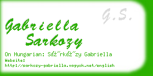 gabriella sarkozy business card